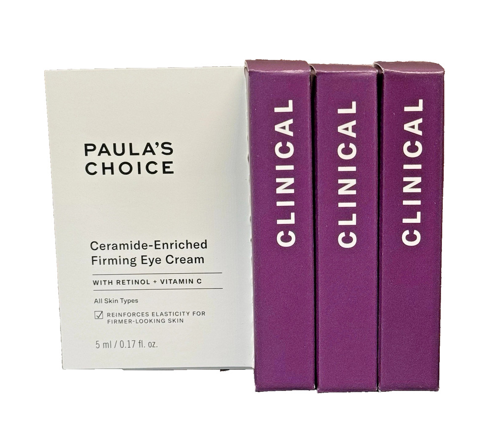 (3-PACK) Paula’s Choice Ceramide Enriched Firming Eye Cream 0.17oz/5ml